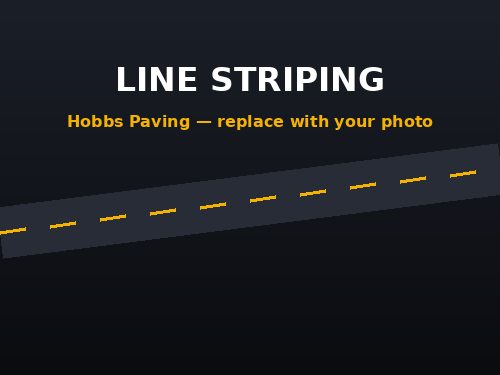 Fresh parking lot line striping in Hobbs New Mexico
